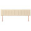 vidaXL voodipeatsid, kreemjas, 160x5x78/88 cm, kangas