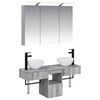vidaXL Vannitoa kapikomplekt 4 pcs Hall Sonoma 100 x 14,5 x 70 cm
