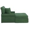 vidaXL Chaise lounge p&ouml;&ouml;ratud &auml;&auml;rega Jungle roheline 91 x 157 x 91 cm