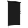 vidaXL Rulookardin Must 180 x 250 cm Kangas ja Alumiinium