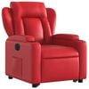 vidaXL elektriline püstitõusmist toetav tugitool, punane,kunstnahk