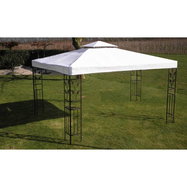 vidaXL varikatus 3 x 4 m, valge
