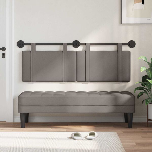 vidaXL Rippuv Peatoe &Uuml;ksv&auml;rviline Pruunikashall 130 x 55 x 5 cm kangas