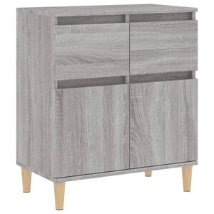 vidaXL puhvetkapp, hall Sonoma tamm, 60x35x70 cm, tehispuit