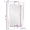 vidaXL Vannitoa peegel Seinale kinnitatav Pruun 70 x 50 x 2,5 cm