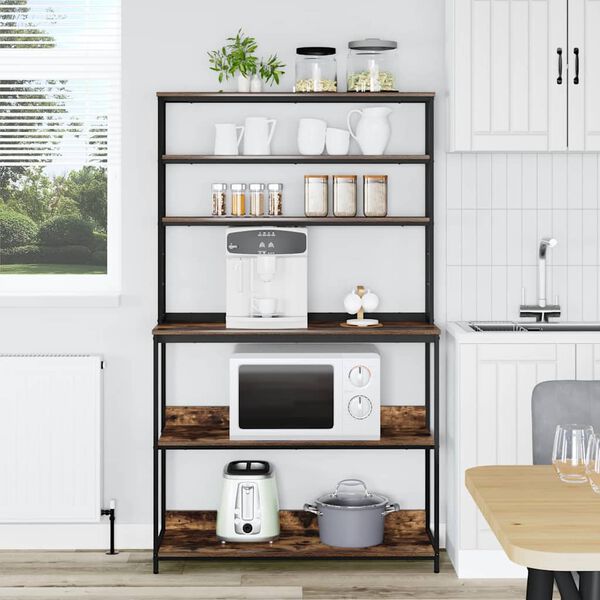 vidaXL K&ouml;&ouml;giriiul Suitsetatud tamm 100 x 40 x 168 cm Tehispuit