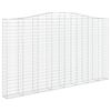 vidaXL kaarekujulised gabioonkorvid 3 tk, 400x30x220/240 cm, raud