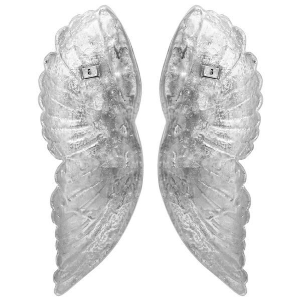 vidaXL Tiibade skulptuur Hõbedane 17 x 5 x 59 cm Alumiinium