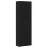vidaXL Kontorikapp Must tamm 60 x 32 x 190 cm Tehispuit