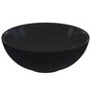 vidaXL l&auml;ikiv must kraanikauss &Oslash; 28 x 10 cm keraamiline