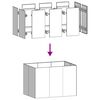 vidaXL taimekast, rooste, 120x80x80 cm, ilmastikukindel teras