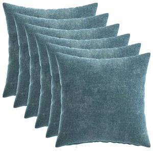 vidaXL Diivanipadi 6 tk HEERLEN Sinine 30 x 30 cm &Scaron;en&uuml;&uuml;lfabric