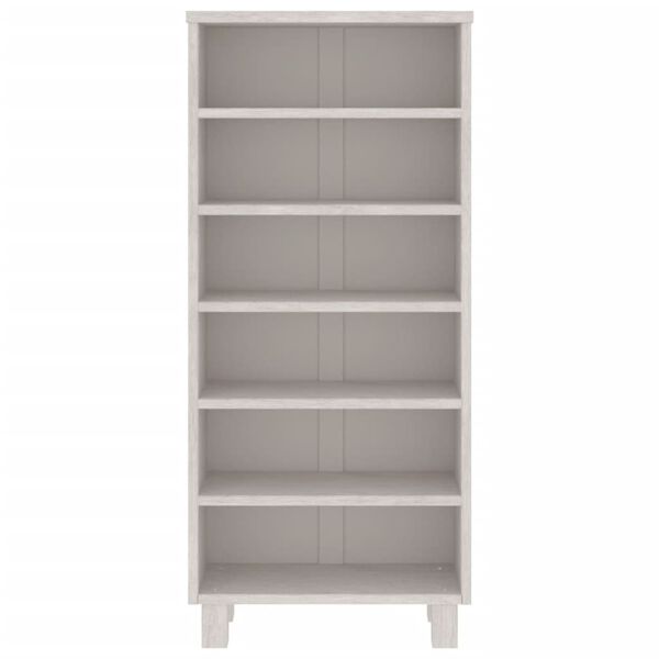 vidaXL CD kapp "HAMAR", valge, 45x18x100 cm, männipuit