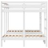vidaXL kolmekohaline narivoodi raam, valge 140x200/70x140 cm männipuit
