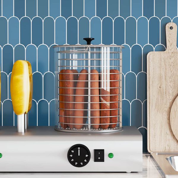 vidaXL hot dogi soojendaja klaassilinder, 200 x 240 mm