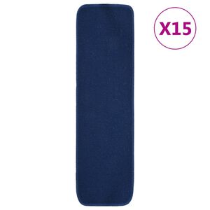 vidaXL libisemisvastased trepimatid 15 tk 75x20 cm sinine ristk&uuml;lik