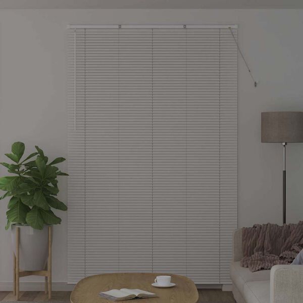 vidaXL Venetsi Rulood Valge 220 x 145 cm Alumiinium