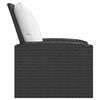 vidaXL aia tugitool patjadega, must, polürotang