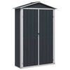 vidaXL aiakuur, hall, 116x45x175 cm, tsingitud teras