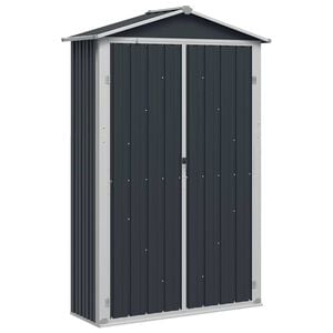 vidaXL aiakuur, hall, 116x45x175 cm, tsingitud teras