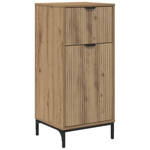 vidaXL Vannitoa kapp K&auml;sit&ouml;&ouml;puu 39,5 x 36 x 88 cm Tehispuit, Metall