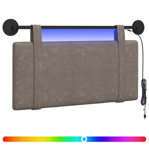 vidaXL Rippuv voodipeats LED-valgustusega Hall Antiik PU
