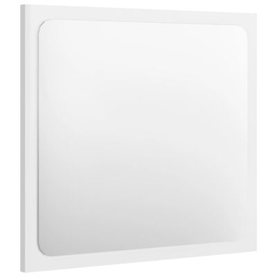 vidaXL vannitoa peegel, kõrgläikega valge, 40x1,5x37 cm puitlaastplaat