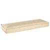 vidaXL Pallet padjakomplekt 2 pcs Beež 120 x 40 x 8 cm Oxfordi kangas