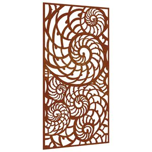 vidaXL aia seinakaunistus, 105x55 cm, Corteni teras, merikarbi disain