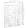 vidaXL kaarekujulised gabioonkorvid 8 tk, 200x30x220/240 cm, raud