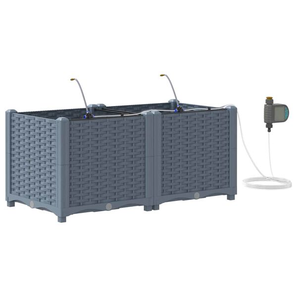 vidaXL Aia istutuspot 2 pcs Helehall Teras