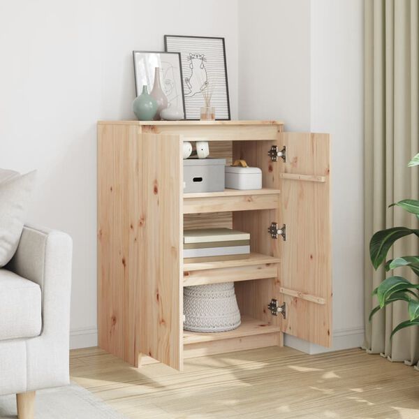 vidaXL puhvetkapp, 60 x 36 x 84 cm, männipuit