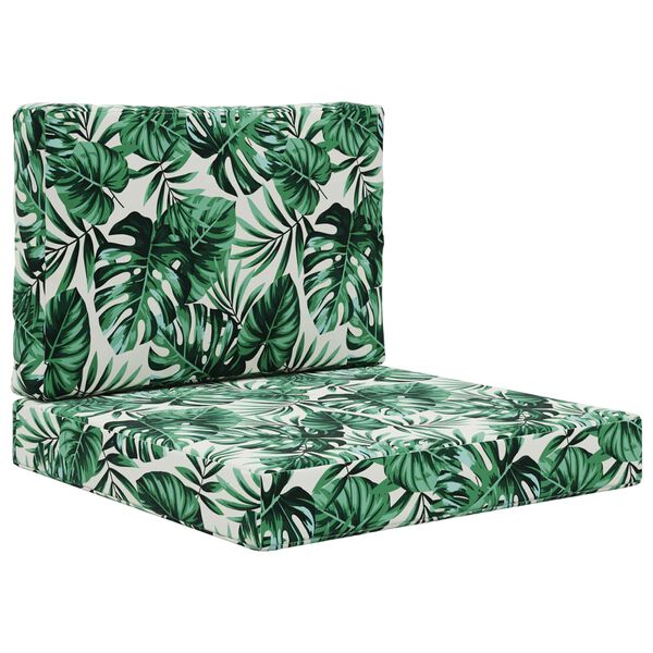 vidaXL V&auml;lim&ouml;&ouml;blitugi patja 2 pcs Lehe muster Pol&uuml;ester