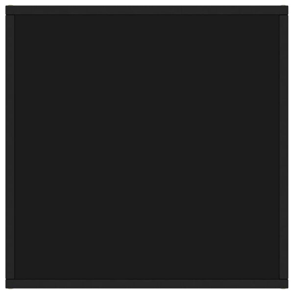 vidaXL kohvilaud, must, musta klaasiga, 60 x 60 x 35 cm