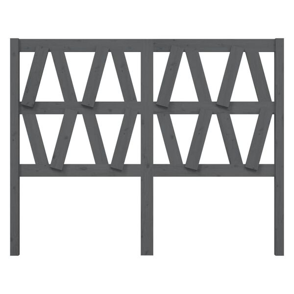 vidaXL voodipeats, hall, 146 x 4 x 100 cm, männipuit