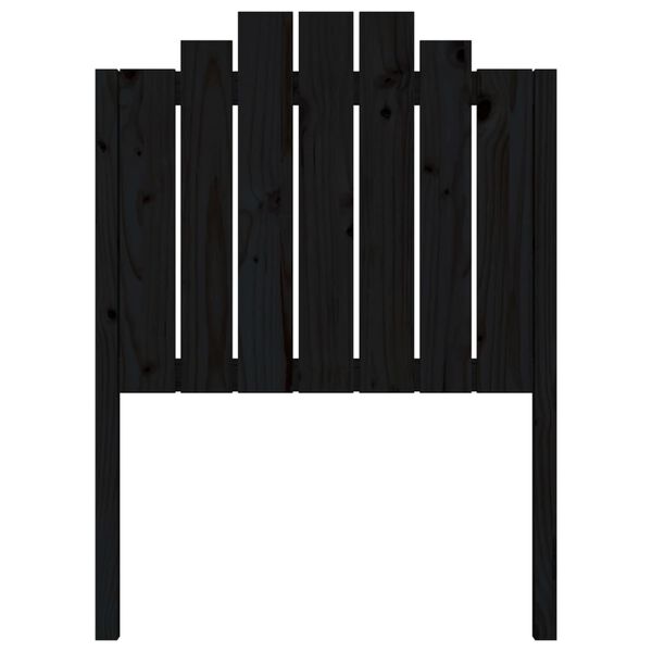 vidaXL voodipeats, must, 81 x 4 x 110 cm, männipuit