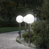 vidaXL 3 tk pollarvalgustid pistikupesaga, 80 cm, roostevaba teras, IP44