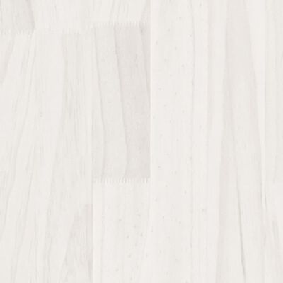 vidaXL voodiraam, valge, täismännipuit, 160 x 200 cm