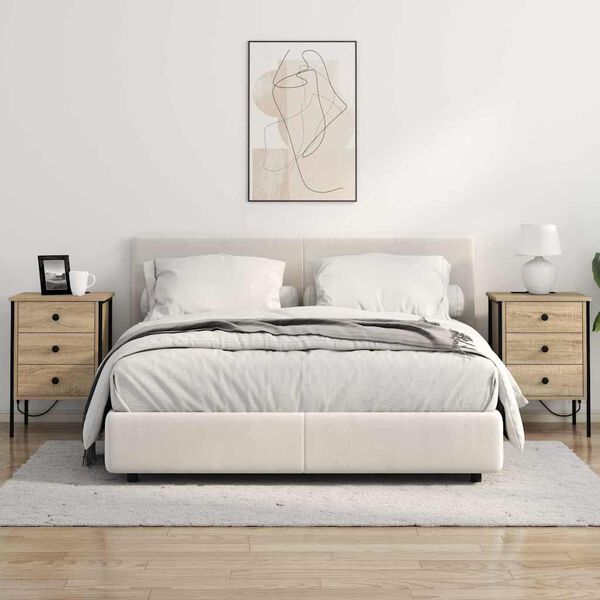 vidaXL &Ouml;&ouml;lambi kapp sahtliga Sonoma tamm 42 x 41 x 61 cm Tehispuit