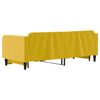 vidaXL diivanvoodi väljatõmmatava osaga, kollane, 80x200 cm, samet