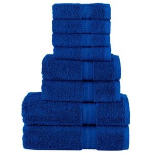 vidaXL 8-osaline r&auml;tikute komplekt SOLUND, sinine, 600 gsm