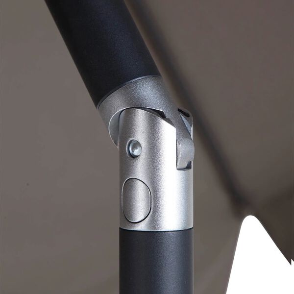 Madison aia päikesevari "Flores Luxe" 300 cm, ümmargune, pruunikashall