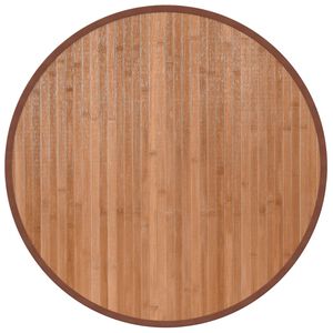 vidaXL &uuml;mmargune vaip, naturaalne, 60 cm, bambus