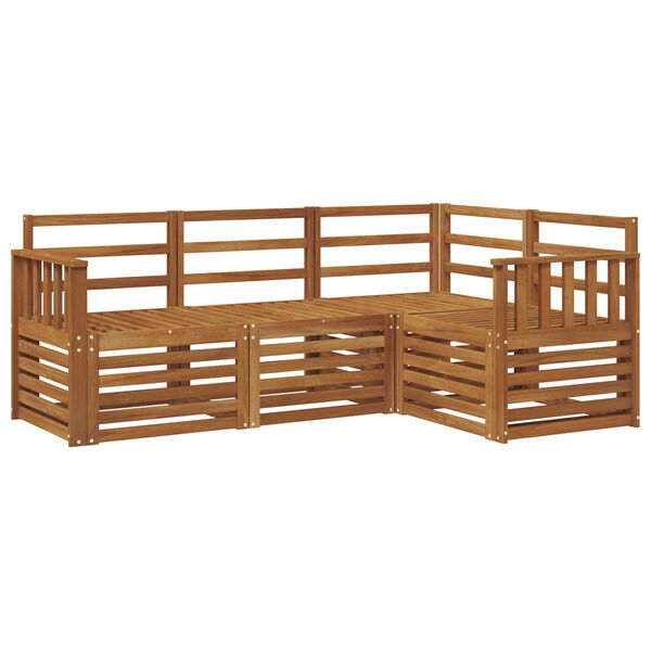 vidaXL Diivanikomplektid 4 pcs Neutraalne Tugev akatsiapuu