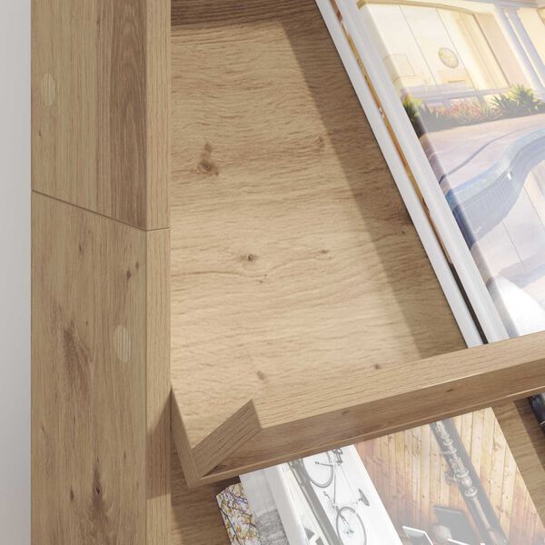 vidaXL Ajakirja riiul riiuliga K&auml;sit&ouml;&ouml;puu 70 x 41 x 126 cm Tehispuit