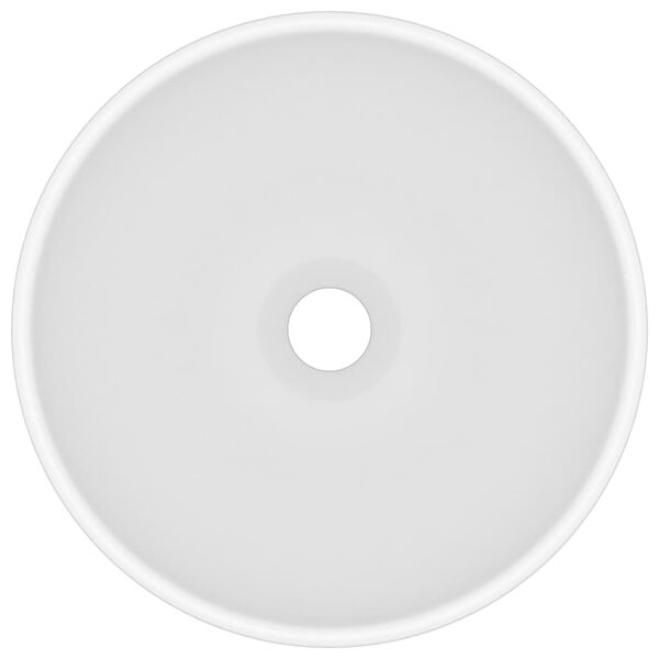 vidaXL luksuslik valamu &uuml;mar, matt valge, 32,5 x 14 cm, keraamiline