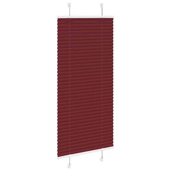 vidaXL plisseeritud ruloo Bordeaux punane 60x150 cm Kanga laius