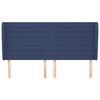 vidaXL voodipeats servadega, sinine, 183x23x118/128 cm, kangas