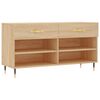 vidaXL jalatsipink, Sonoma tamm, 102 x 35 x 55 cm, tehispuit