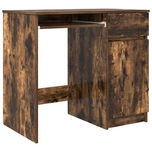 vidaXL kirjutuslaud, suitsutatud tamm, 86x49x76 cm, tehispuit